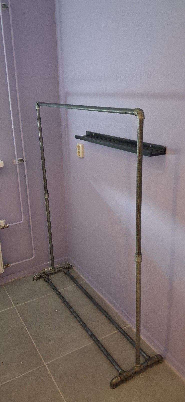 Robuust ophangrek van steigerbuizen - Industrieel staal, Ophalen, Gebruikt, 100 tot 150 cm, 100 tot 150 cm