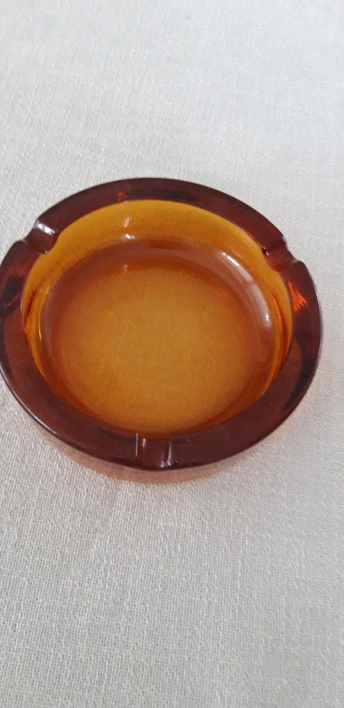 Zware glazen Asbak, Ophalen of Verzenden