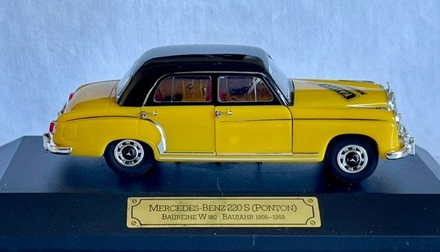 Faller Memory Cars 1:43 Mercedes-Benz 220S Ponton, Ophalen of Verzenden, Zo goed als nieuw, Auto, Overige merken