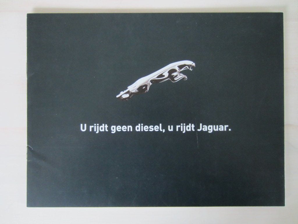 Brochure Jaguar S-type & X-type Diesel (NL) 2003-2008, Ophalen of Verzenden, Zo goed als nieuw, Overige merken