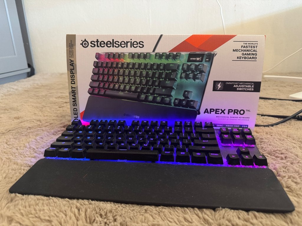 SteelSeries Apex Pro TKL – mechanisch gaming toetsenbord, Gebruikt, Verlichte toetsen, Ophalen of Verzenden, Qwerty