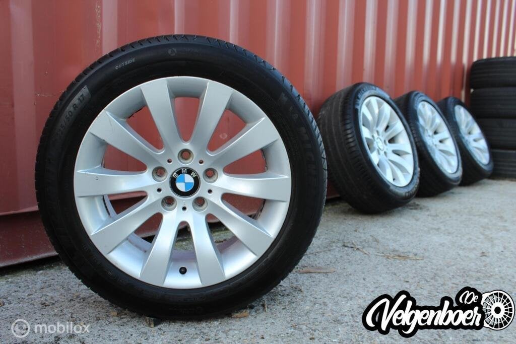 BMW 5 serie velgen + Zomerbanden | 17 inch, Auto-onderdelen, Gebruikt, Banden en Velgen, 17 inch, Einsteinlaan 5, 2289 CC Rijswijk