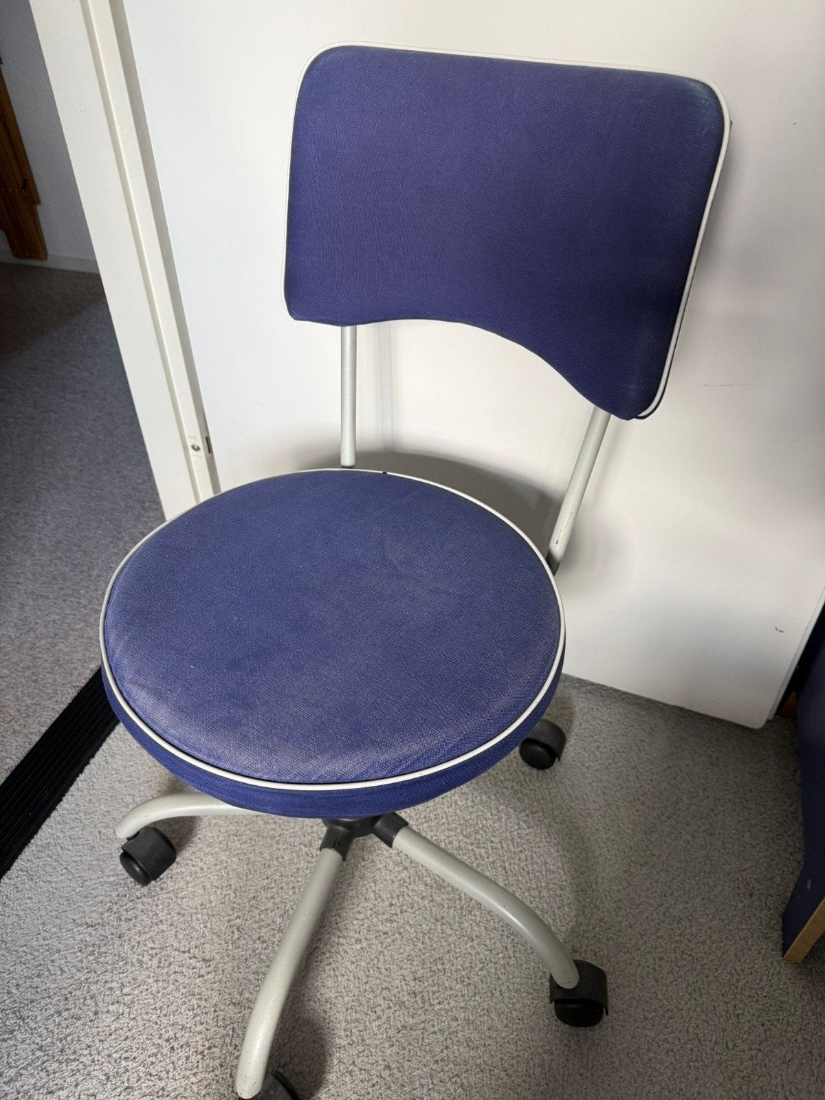Bureaustoel, Huis en Inrichting, Bureaustoelen, Ophalen, Gebruikt, Blauw