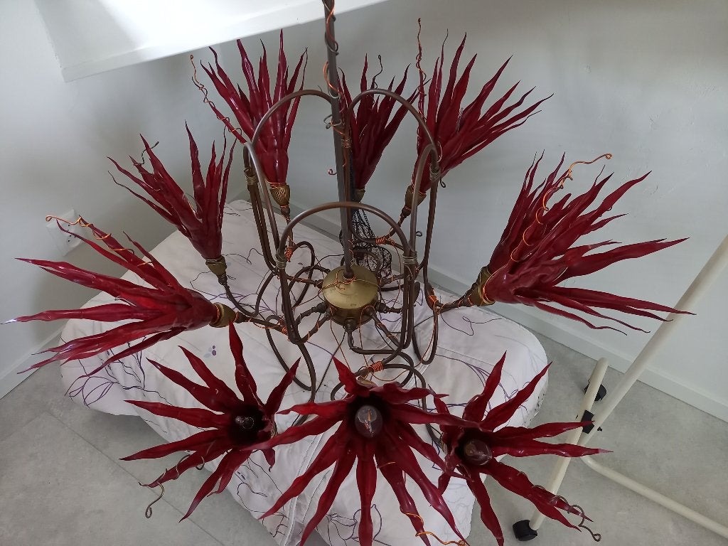 Lamp, Huis en Inrichting, Ophalen, Gebruikt, Minder dan 50 cm, Heksen vingers achtig