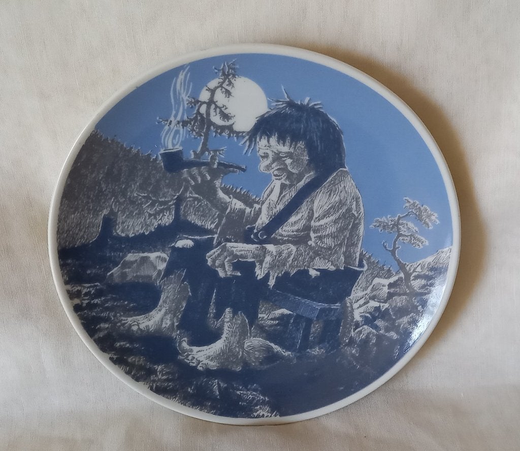 Vintage Porsgrund Norway Christmas Troll (wand)BORD, Verzenden, Bord, Overige materialen, Gemerkt