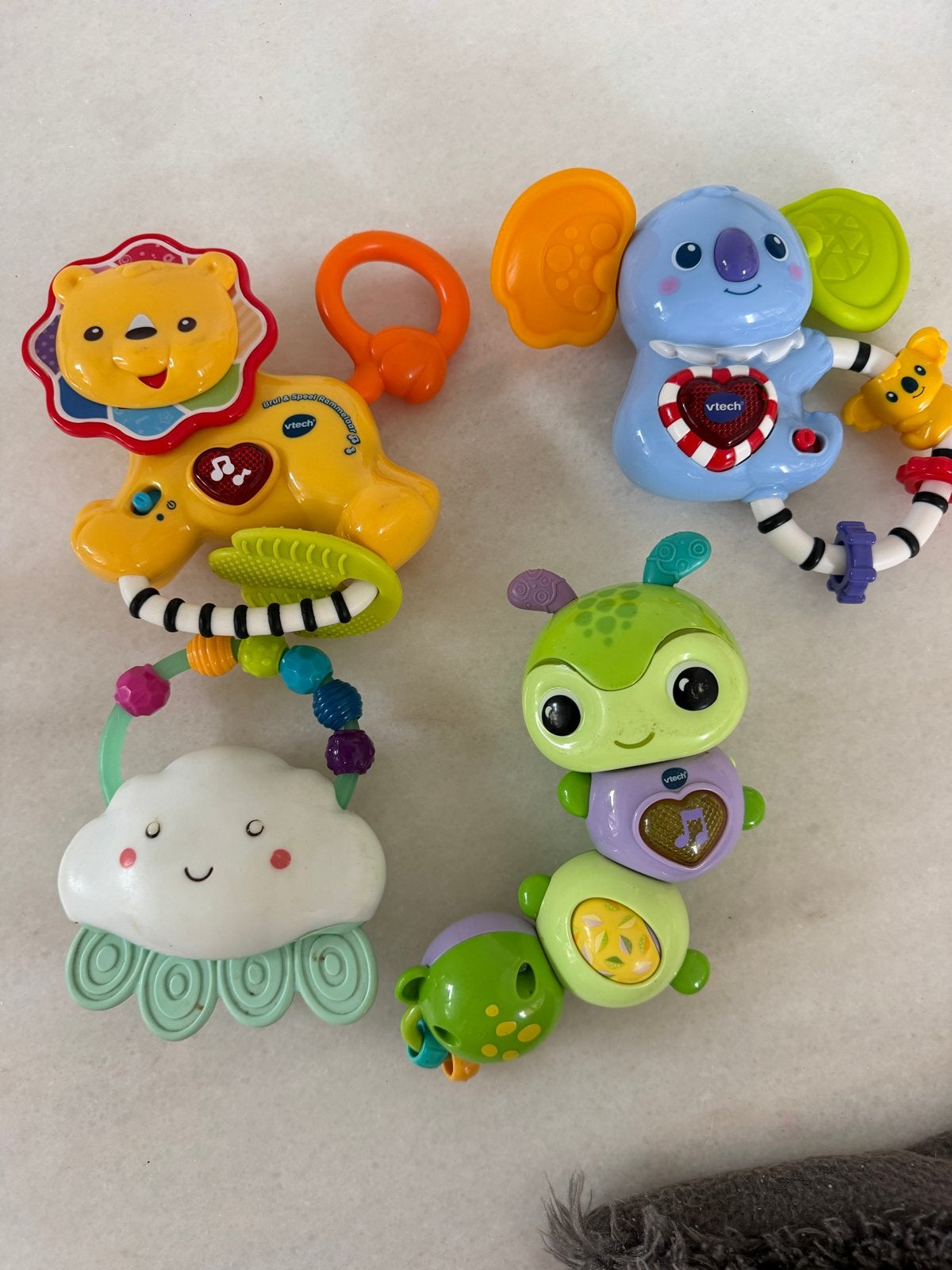 VTech Baby Speelgoed Set: Rammelaars en Bijtspeelgoed, Ophalen of Verzenden, Gebruikt, Rammelaar, Met licht