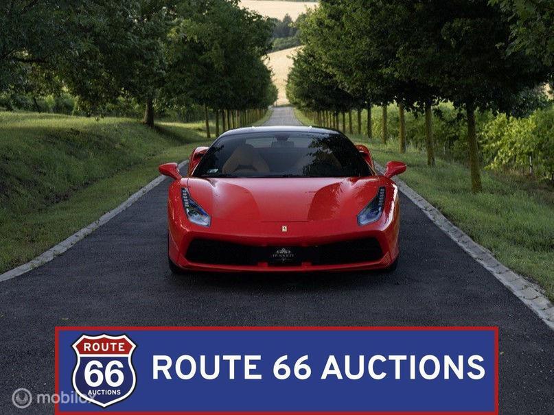 Ferrari 488 GTB | 2015 | Route 66 Auctions, Auto's, Ferrari, Gebruikt, Overige carrosserieën, Zwart, Bedrijf
