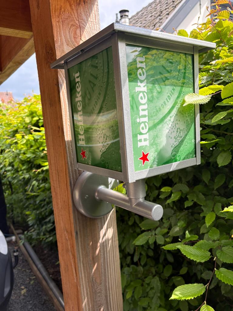 Bijzondere Heineken lamp, Ophalen of Verzenden, Zo goed als nieuw, Heineken