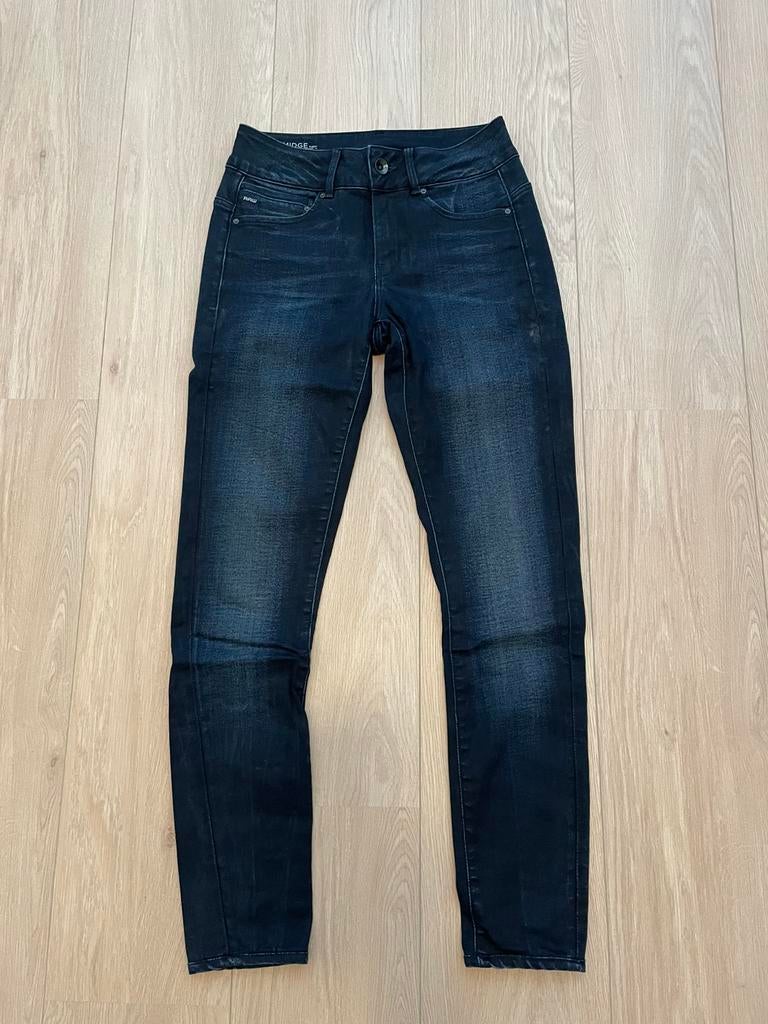 Jeans G-Star Raw, Midge mid skinny 28 taille en 34 lengte, Ophalen of Verzenden, Zo goed als nieuw, Blauw, W28 - W29 (confectie 36)