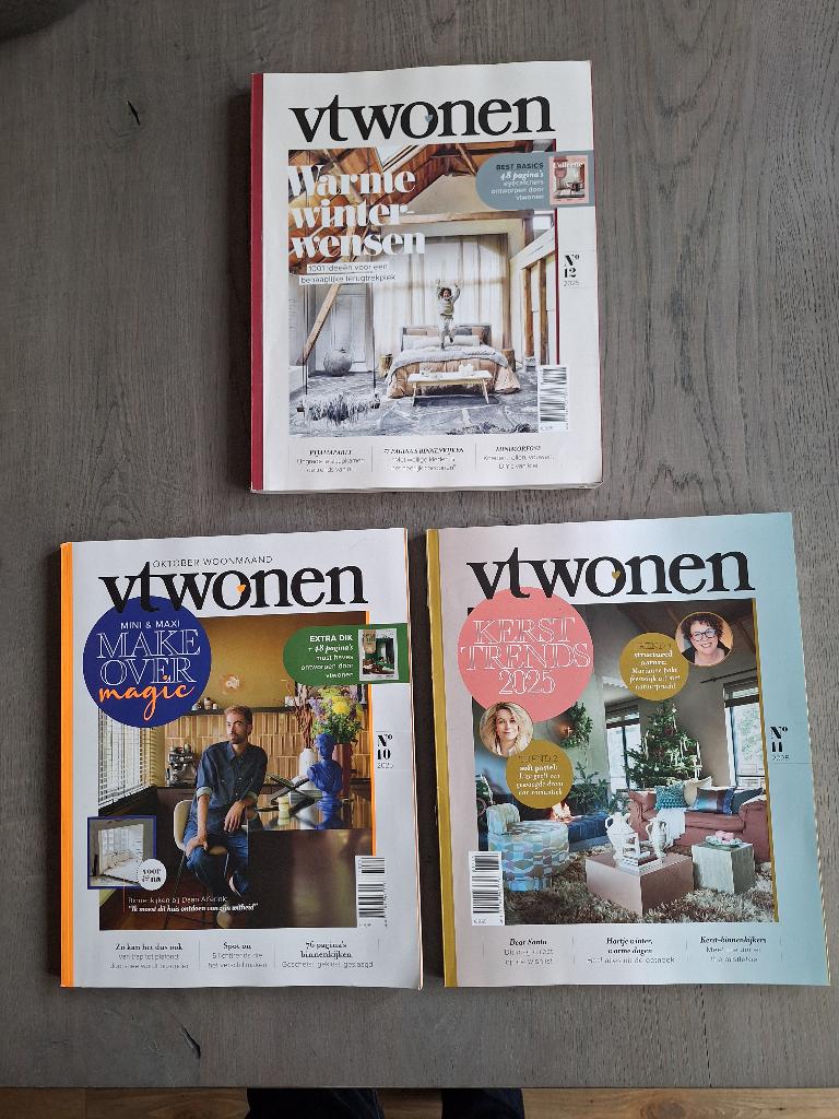 VT wonen nummer 10, 11,12 2025, Ophalen of Verzenden, Gelezen, Overige typen