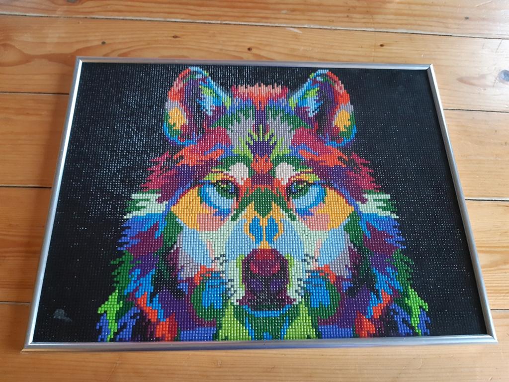 Leuke wolven schilderij, Ophalen