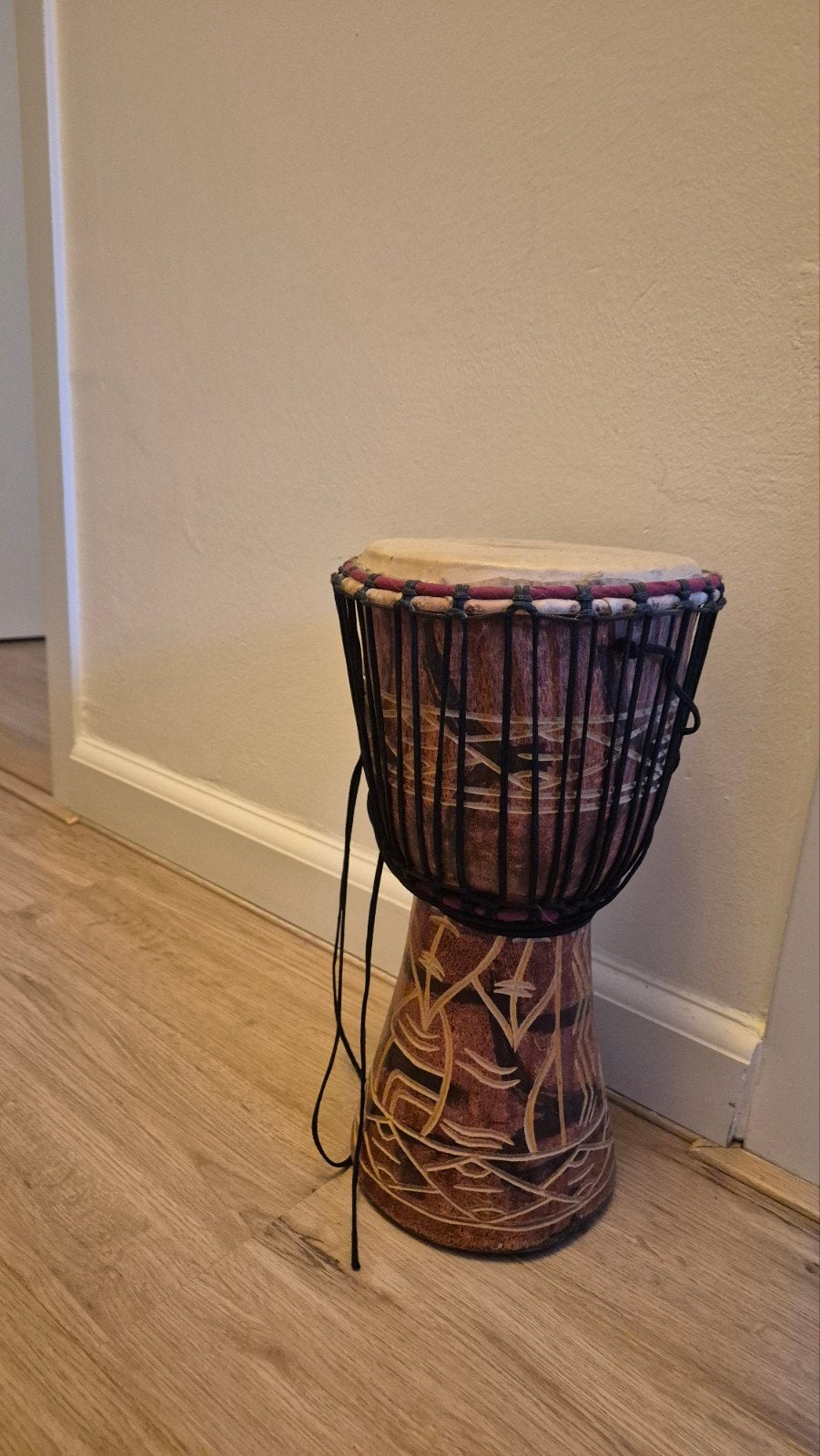 Djembe trommel - 17 cm doorsnee, Ophalen of Verzenden, Gebruikt, Overige merken