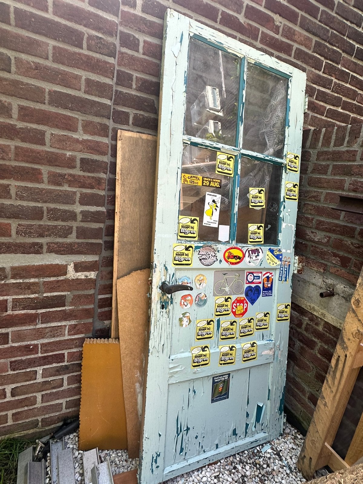 Gratis deur met glas, Antiek en Kunst, Ophalen