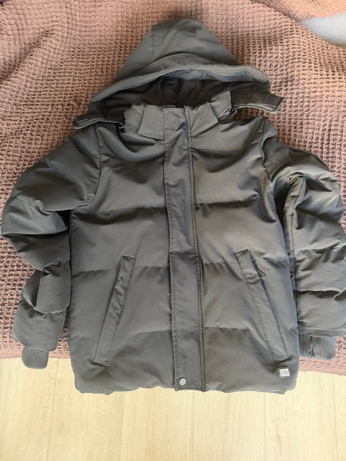 Cars winterjas zwart, Kinderen en Baby's, Kinderkleding | Maat 164, Ophalen of Verzenden, Zo goed als nieuw, Jongen, Jas