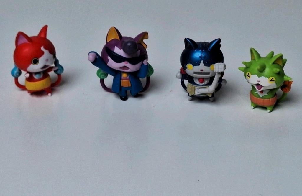 Set van 4 Yo-kai Watch figuren - Jibanyan, Robonyan e.a., Ophalen of Verzenden, Zo goed als nieuw