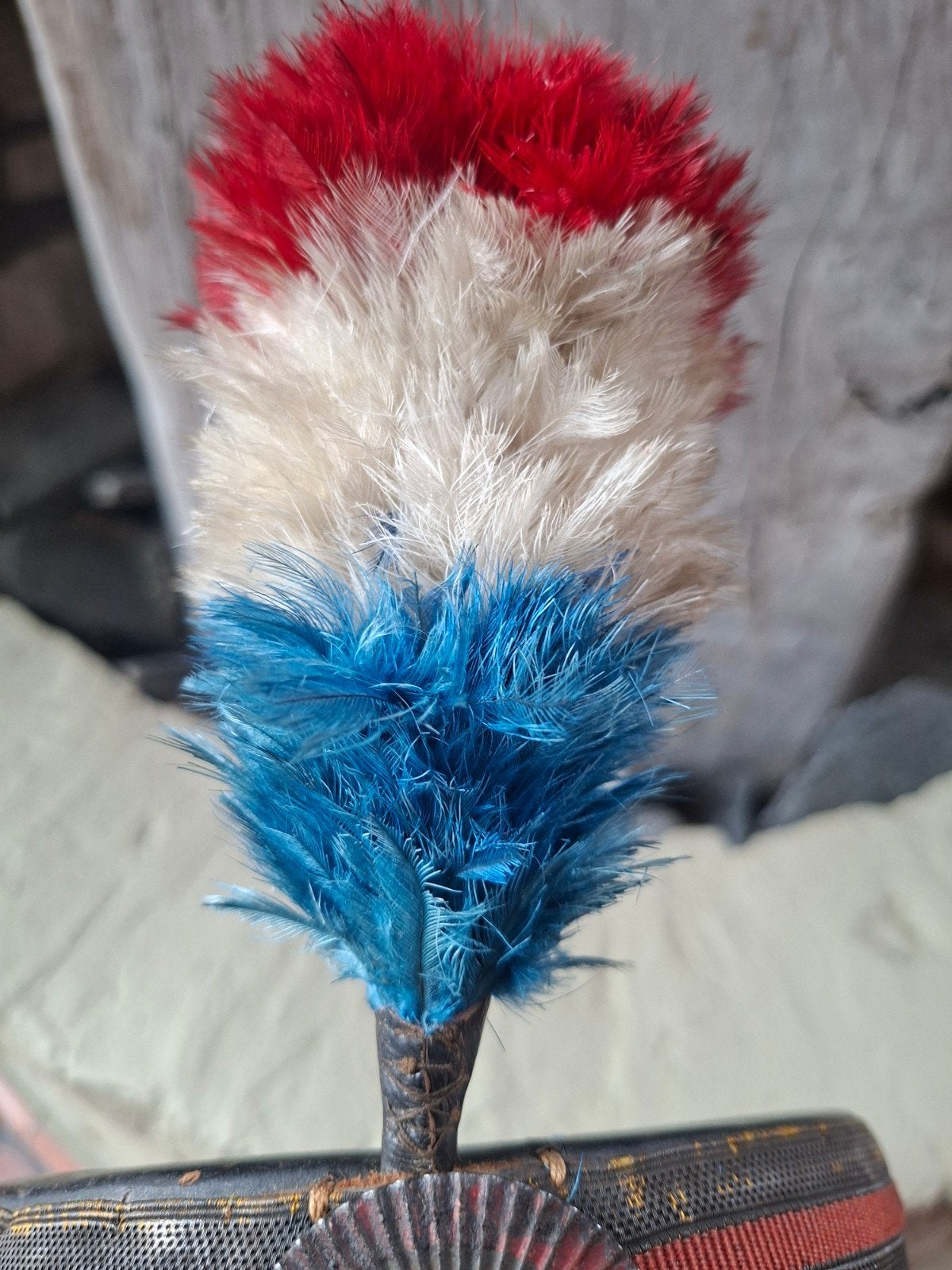 Pre ww1   ww1 franse shako pluim origineel, Ophalen of Verzenden, Landmacht, Overige gebieden