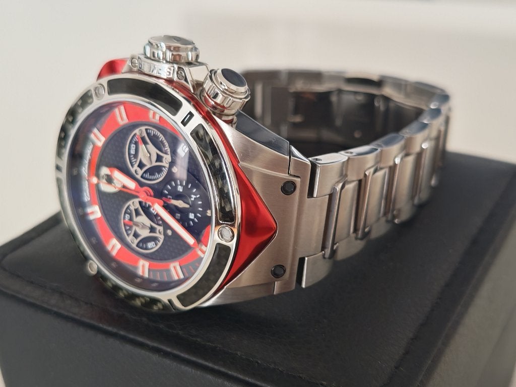 Tonino Lamborghini Spyder chronograaf - NIEUW, Overige merken, Staal, Staal, Polshorloge