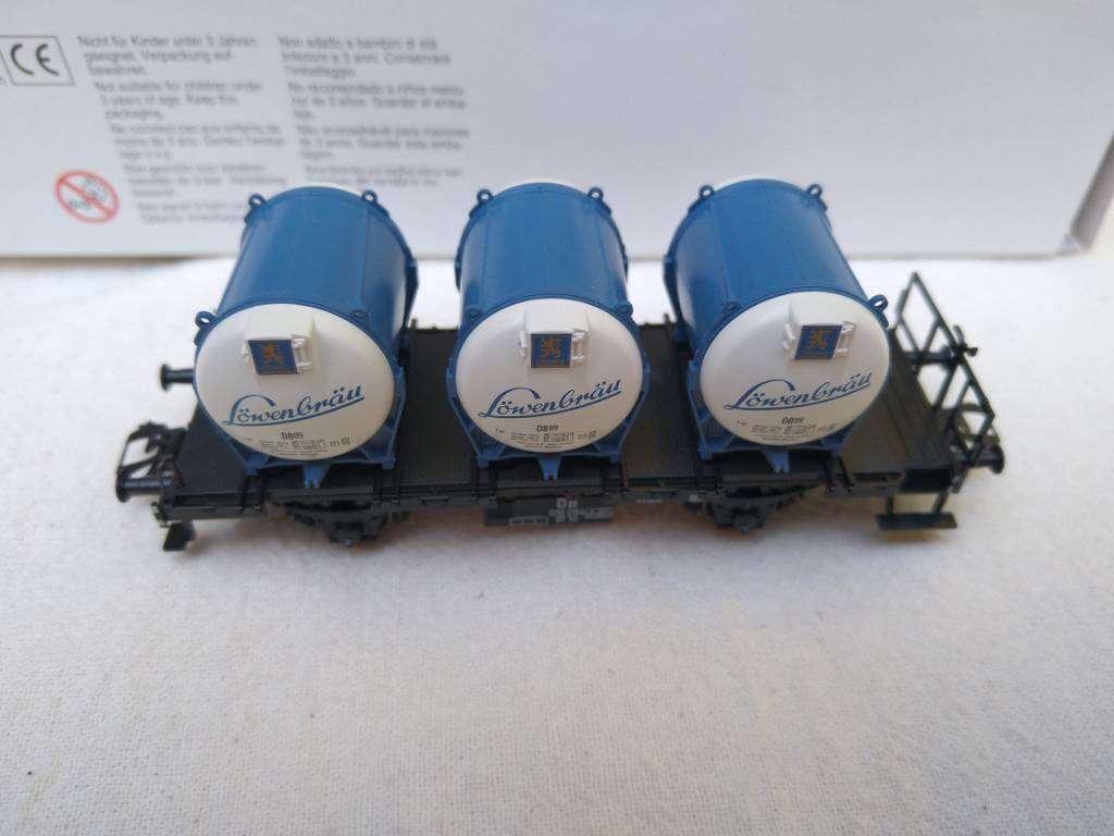 Märklin 00751-22 Behältertragwagen "Löwenbräu", Wisselstroom, Ophalen of Verzenden, Märklin, Nieuw