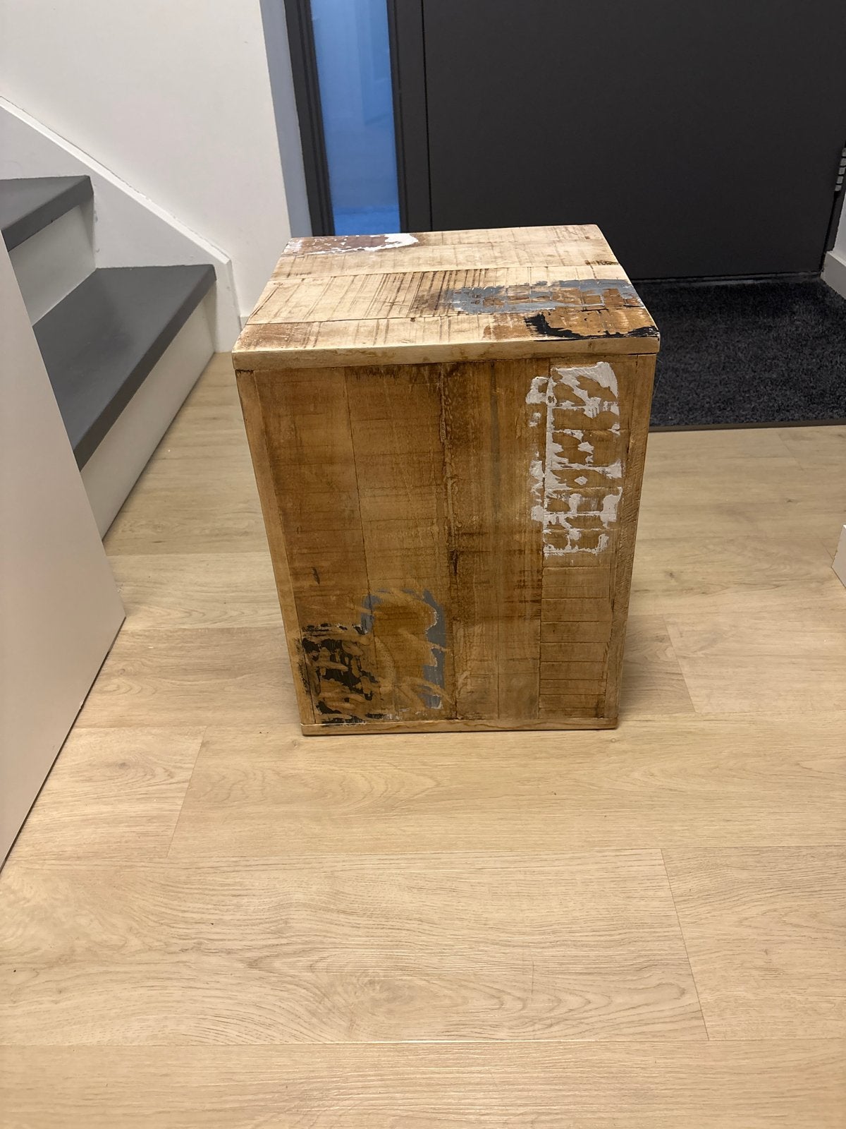 Bijzettafel Leen Bakker - Hout, Vierkant, Minder dan 55 cm, Gebruikt, Vierkant, Hout