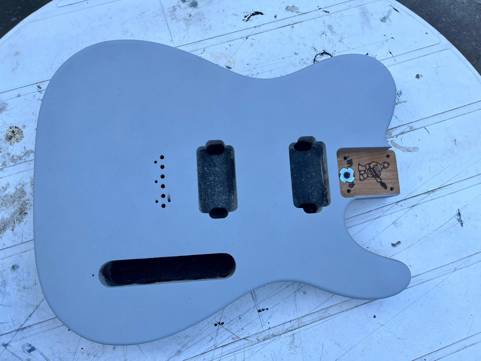 Warmoth Telecaster body HH, Muziek en Instrumenten, Verzenden, Zo goed als nieuw, Elektrische gitaar