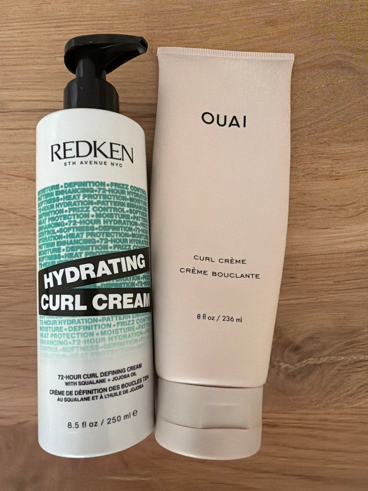 Redken Hydrating Curl Cream & Ouai Curl Crème, Ophalen of Verzenden, Gebruikt, Haarverzorger of -hersteller