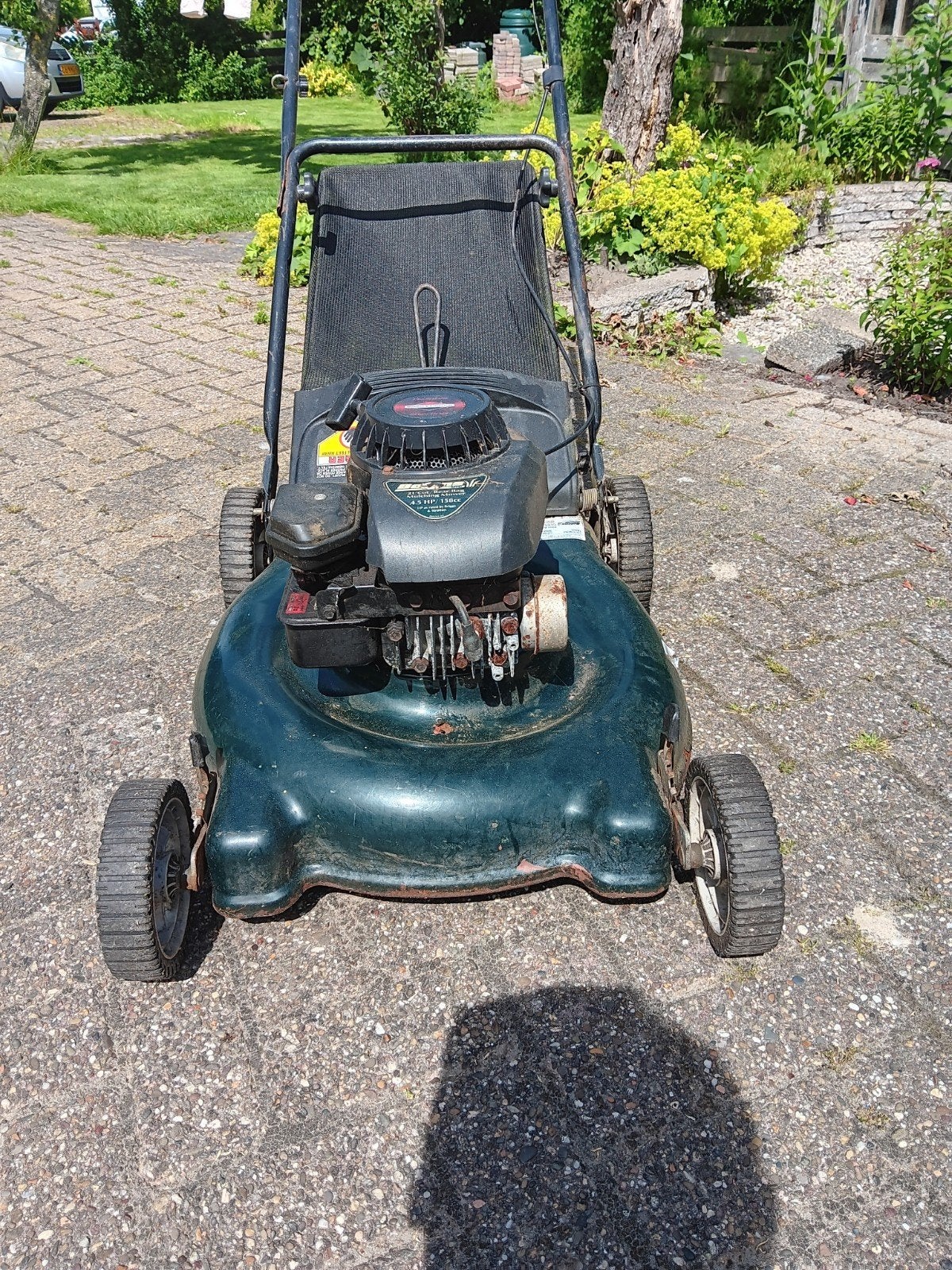 MTD Benzine Grasmaaier met Briggs & Stratton Motor, Ophalen, Cirkelmaaier, MTD, Benzine-grasmaaier