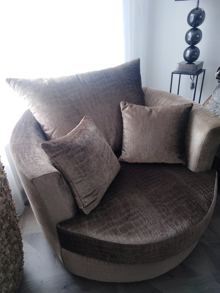 fauteuil croco, Huis en Inrichting, Fauteuils, Ophalen, Zo goed als nieuw, 75 tot 100 cm, 75 tot 100 cm