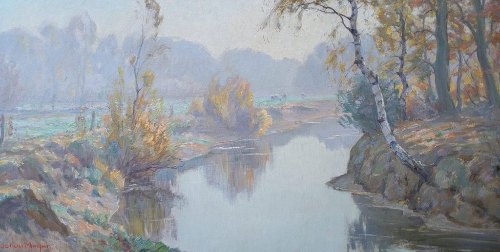 Johan Meijer (1885-1970), Herfstmorgen, Ophalen of Verzenden