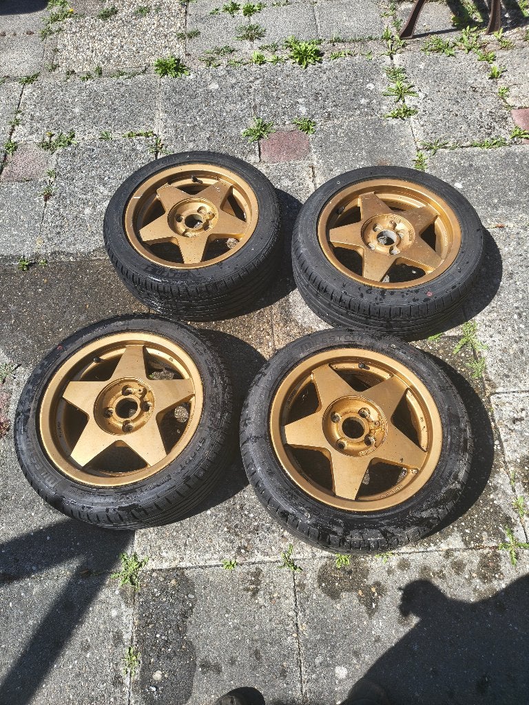 Velgen 4x100, Ophalen, Gebruikt, 15 inch, Banden en Velgen