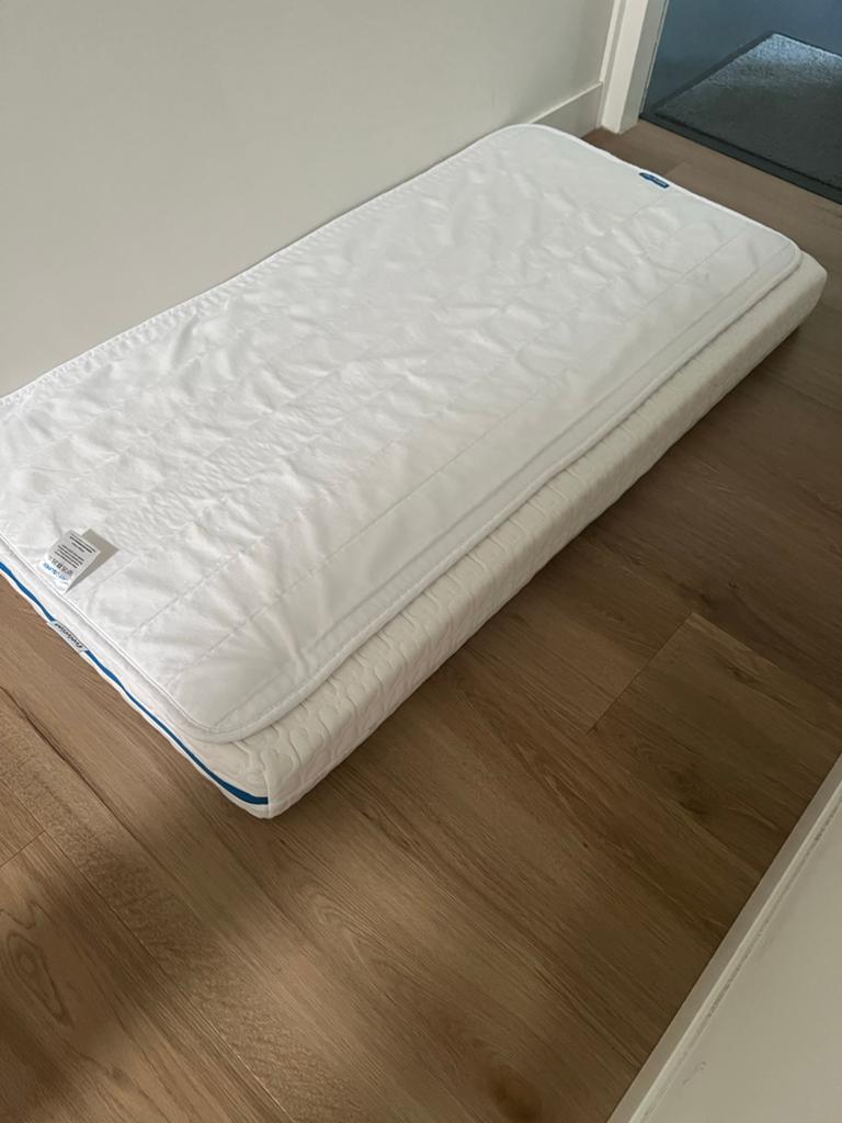 Aerosleep Evolution Matras + Topper Ledikant 60x120, Ophalen, Gebruikt, Ledikant