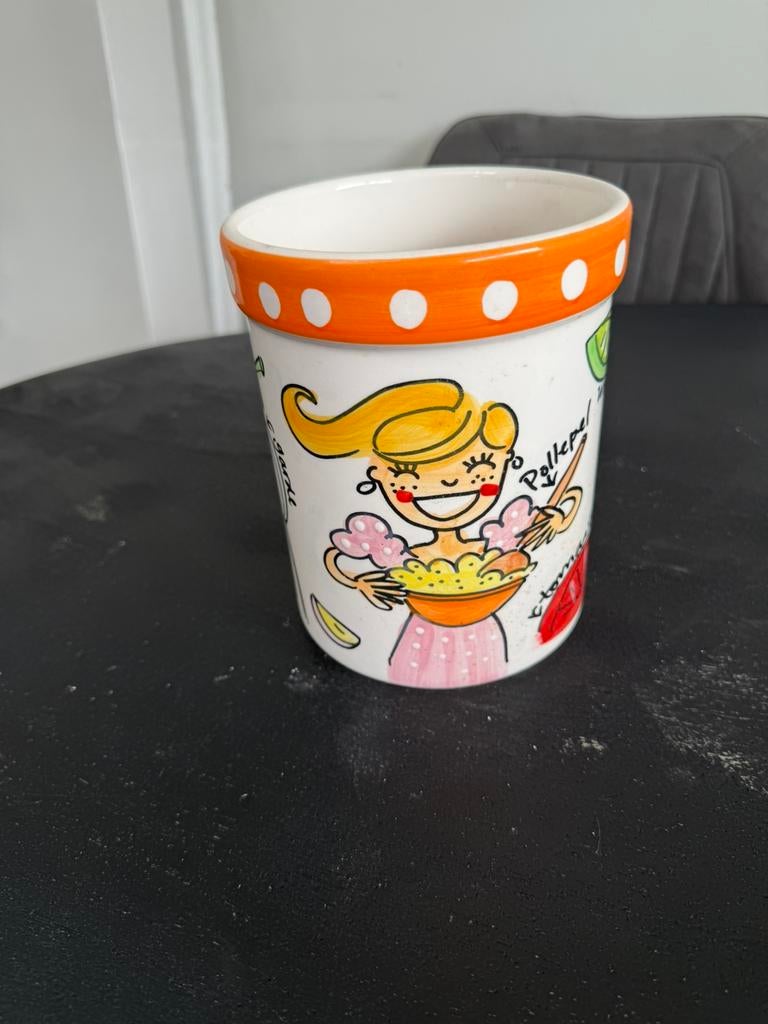 Blond Amsterdam pollepelpot, Ophalen, Zo goed als nieuw, Aardewerk, Blond Amsterdam
