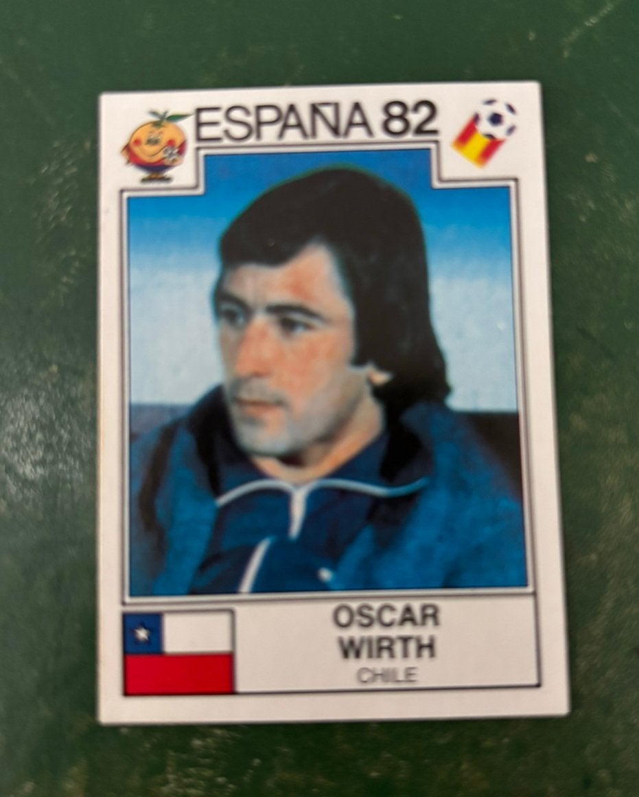 Panini plaatje Oscar Wirth Chili WK 82, Ophalen of Verzenden