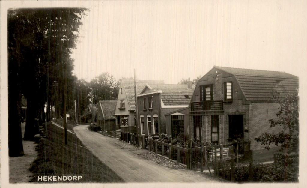 Hekendorp - Fotokaart - Straat V d List, Verzamelen, Ansichtkaarten | Nederland, Ophalen of Verzenden, 1920 tot 1940, Gelopen