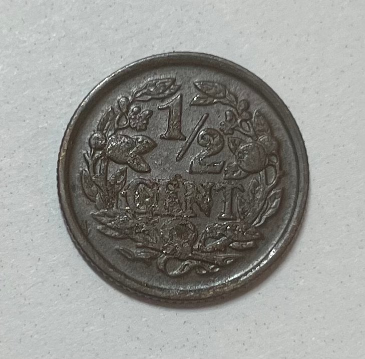 1/2 cent Nederland 1934, Ophalen of Verzenden, Koningin Wilhelmina