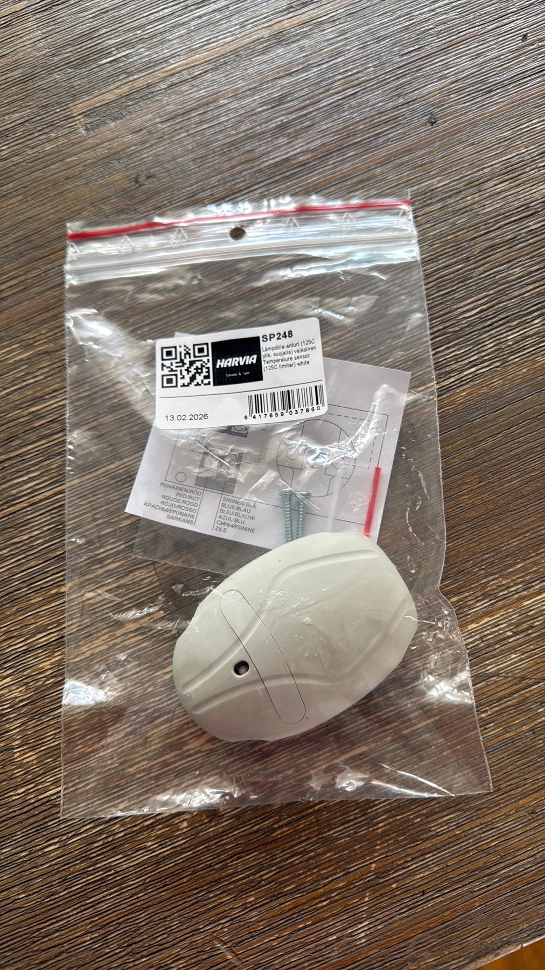 Harvia Sauna Temperatuursensor SP248 - Nieuw, Sport en Fitness, Sauna, Ophalen of Verzenden, Nieuw, Fins of Traditioneel, Onderdelen