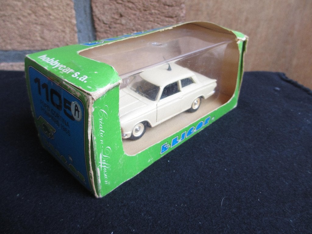 Elicor Ford Cortina 1105 Ivoor kleur 1965 nog in orig. doos, Ophalen of Verzenden, Zo goed als nieuw, Auto, Overige merken