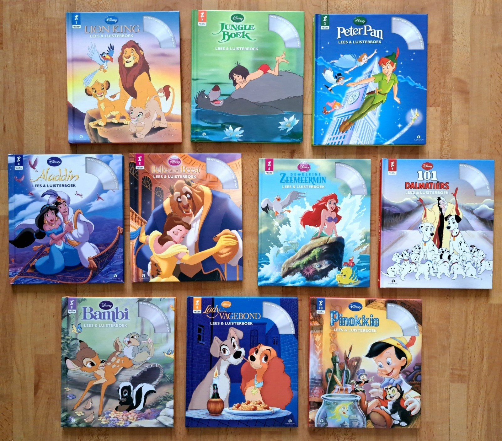 Disney 10 Luisterboeken complete set inclusief CD's - nieuw, Boeken, Ophalen of Verzenden