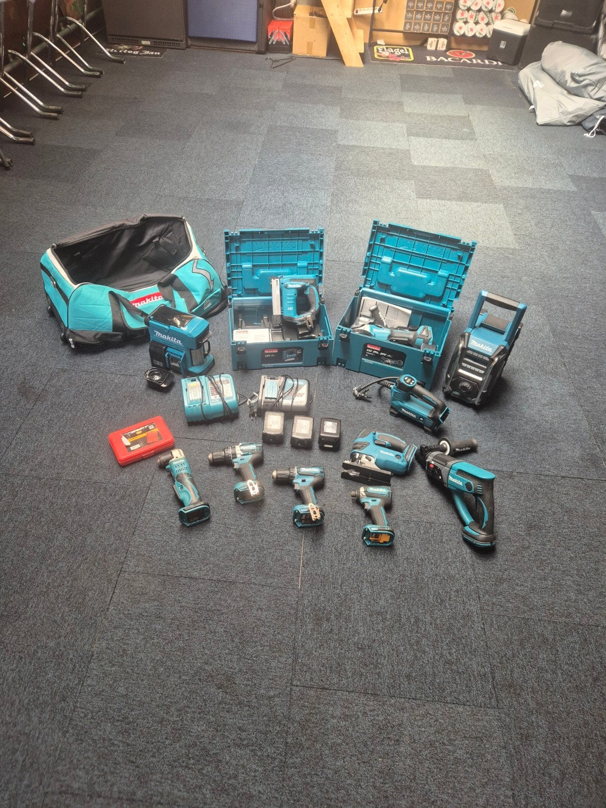 Makita set, Doe-het-zelf en Verbouw, Gereedschap | Boormachines, Ophalen of Verzenden
