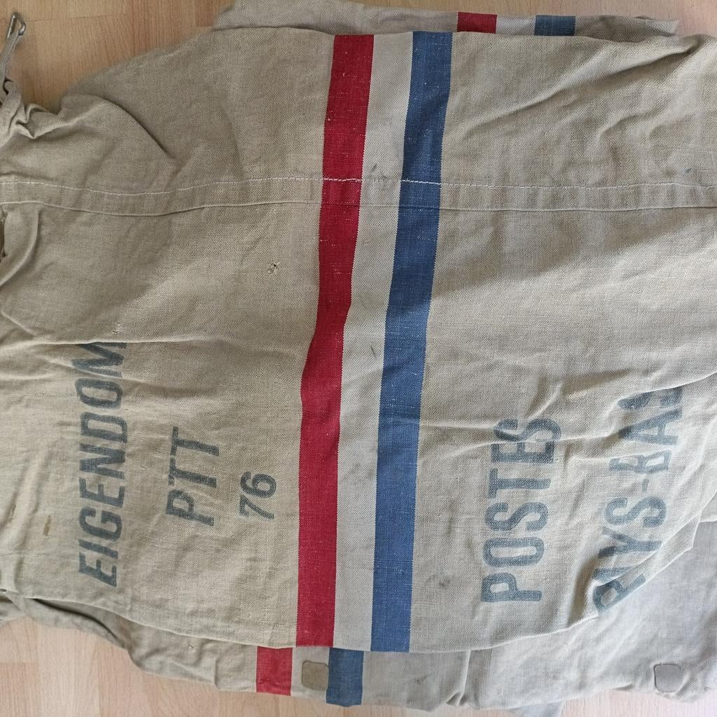 5 stuks Vintage PTT Postzak - Nederland - Authentiek, Ophalen of Verzenden