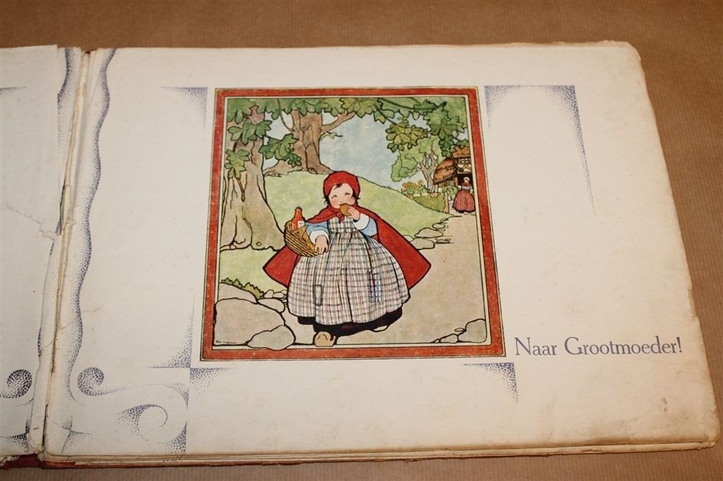 Roodkapje — Vintage Prentenboek, Platen Rie Cramer 1937, Ophalen of Verzenden, Gelezen