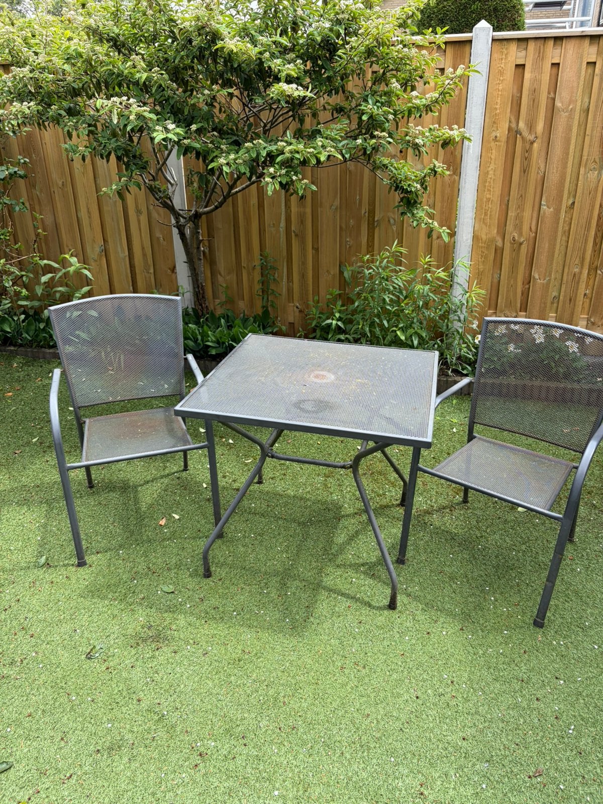 Bistro tuinset (Tafel + 2 stoelen), Overige materialen, Gebruikt, Bijzettafel, Tuinset