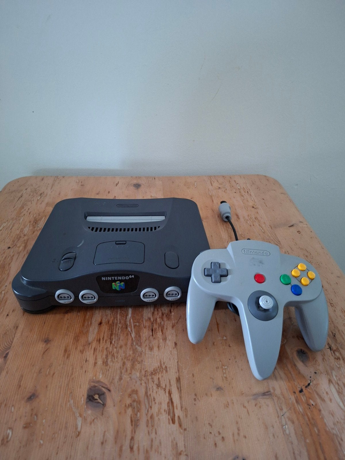 Nintendo 64 spelcomputer set, Ophalen of Verzenden, Zo goed als nieuw, Met 1 controller
