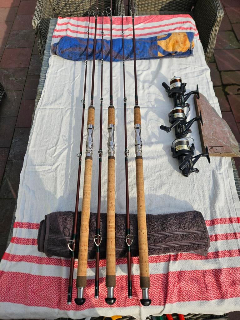 BB SpecimenRods 3 Lucky Strike in de Super-de-Luxe, Watersport en Boten, Hengelsport | Karpervissen, Ophalen, Zo goed als nieuw