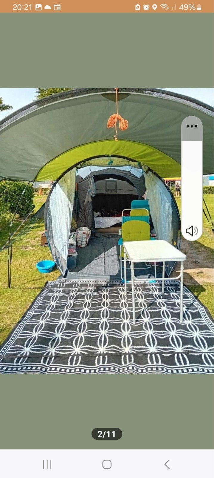 Blackhawk 260 tent + Coleman Front Porch, Ophalen, Zo goed als nieuw, Tot en met 4