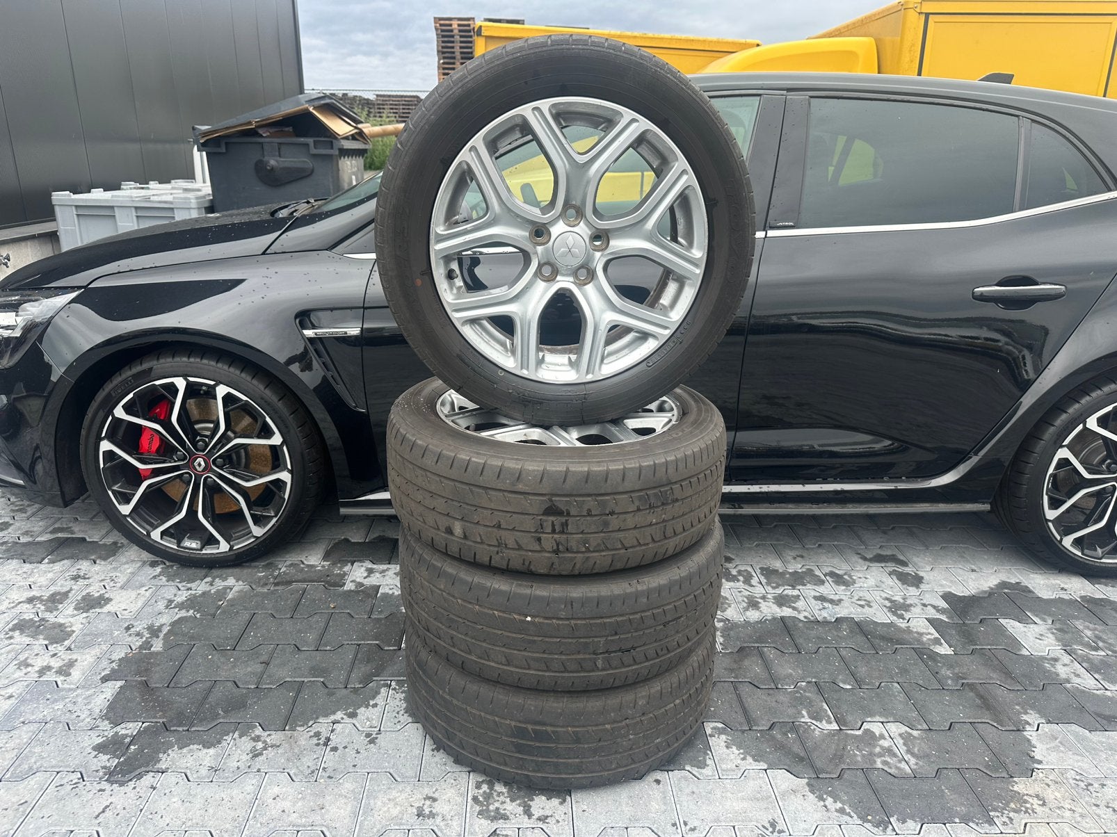 Mitsubishi Outlander originele 18 inch velgenset –225/55 R18, Ophalen, 18 inch, Gebruikt, Banden en Velgen