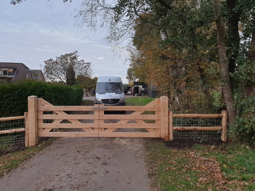 Robinia palen - schapenhek - landhek - poorten - post & rail, Met poort, Nieuw, Ophalen of Verzenden, Tuinhek