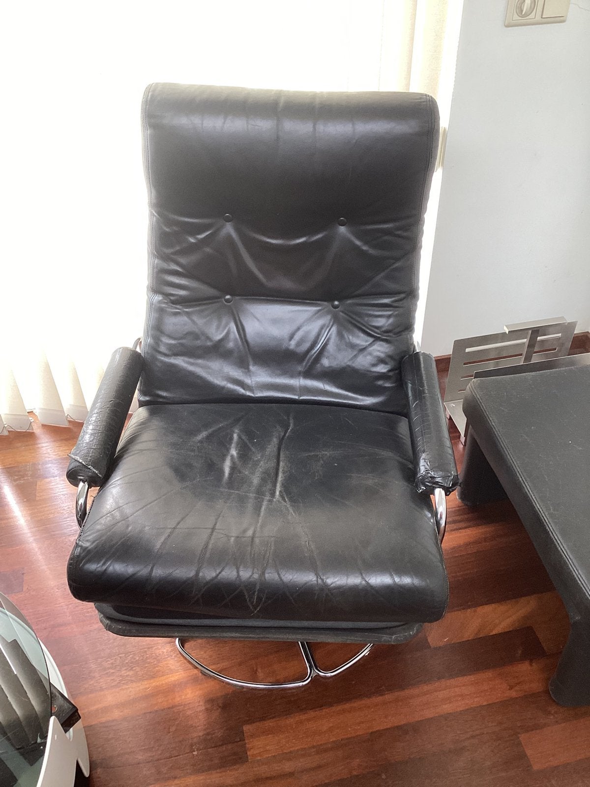 Vintage Gelderland draaifauteuil, Ophalen, Gebruikt, Vintage, 50 tot 75 cm