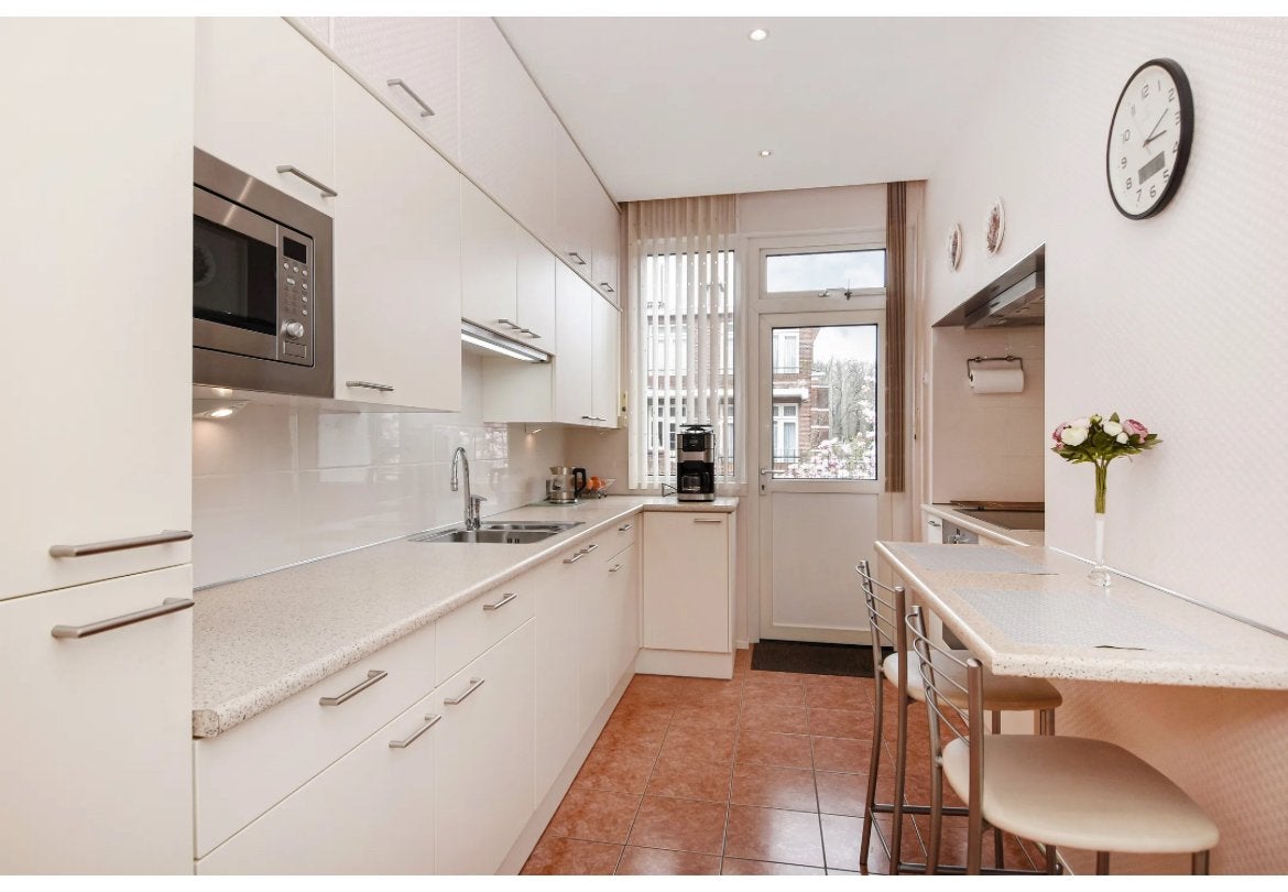 Moderne Witte Keuken – Direct Ophalen, Ophalen, Gebruikt, Wit, Dubbelwandige keuken