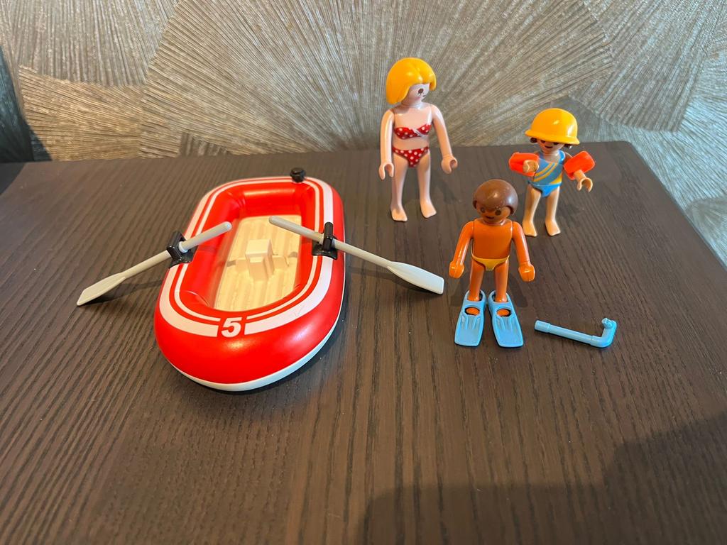 Playmobil 5439 Familie op vakantie met rubberboot, Ophalen of Verzenden, Gebruikt