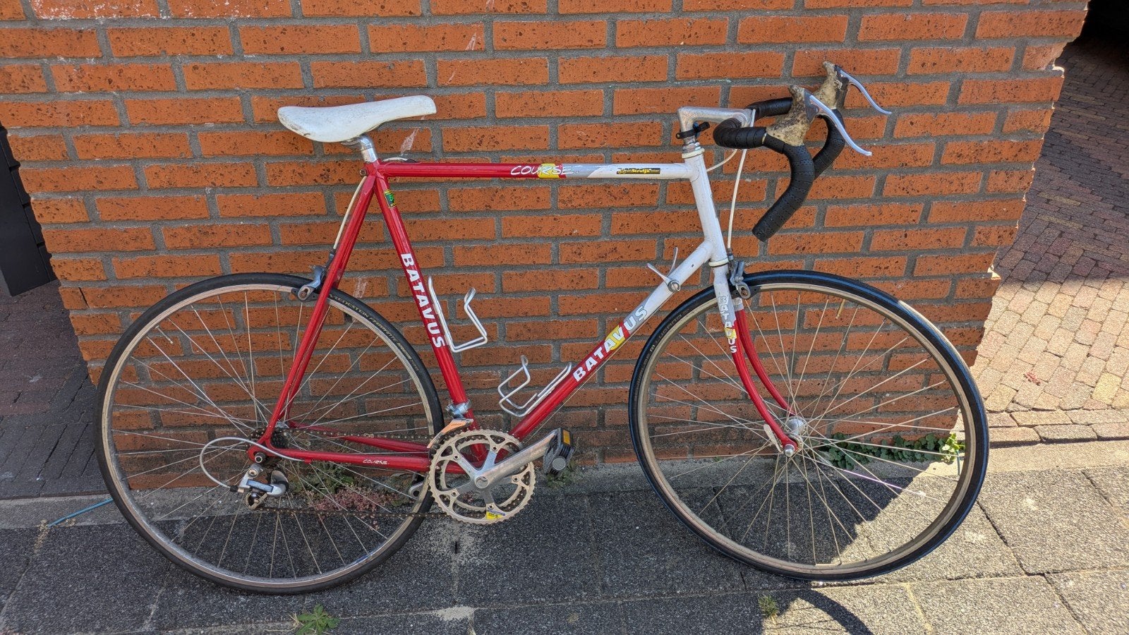 Batavus racefiets 60cm Reynalds stalen buizen, Ophalen, 28 inch, Gebruikt, 10 tot 15 versnellingen